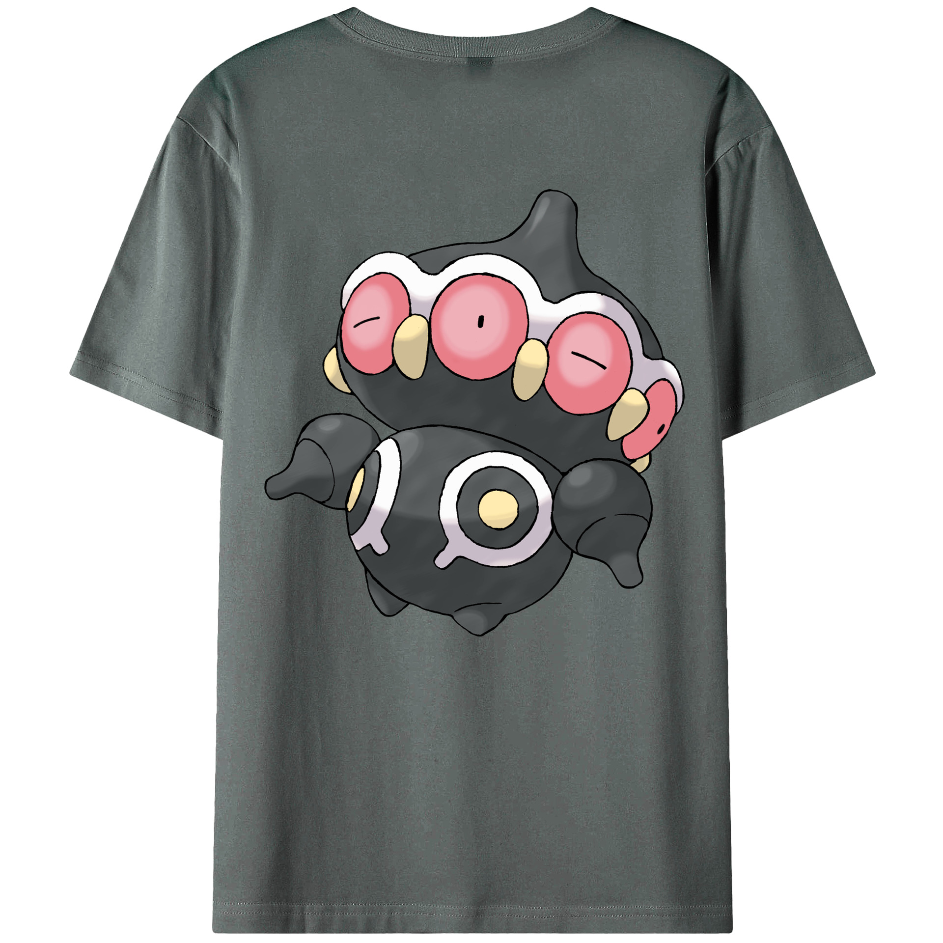 （画像用） ポケットモンスター Pokémon 綿100％ メンズ半袖Tシャツ（バックプリント） 通気性